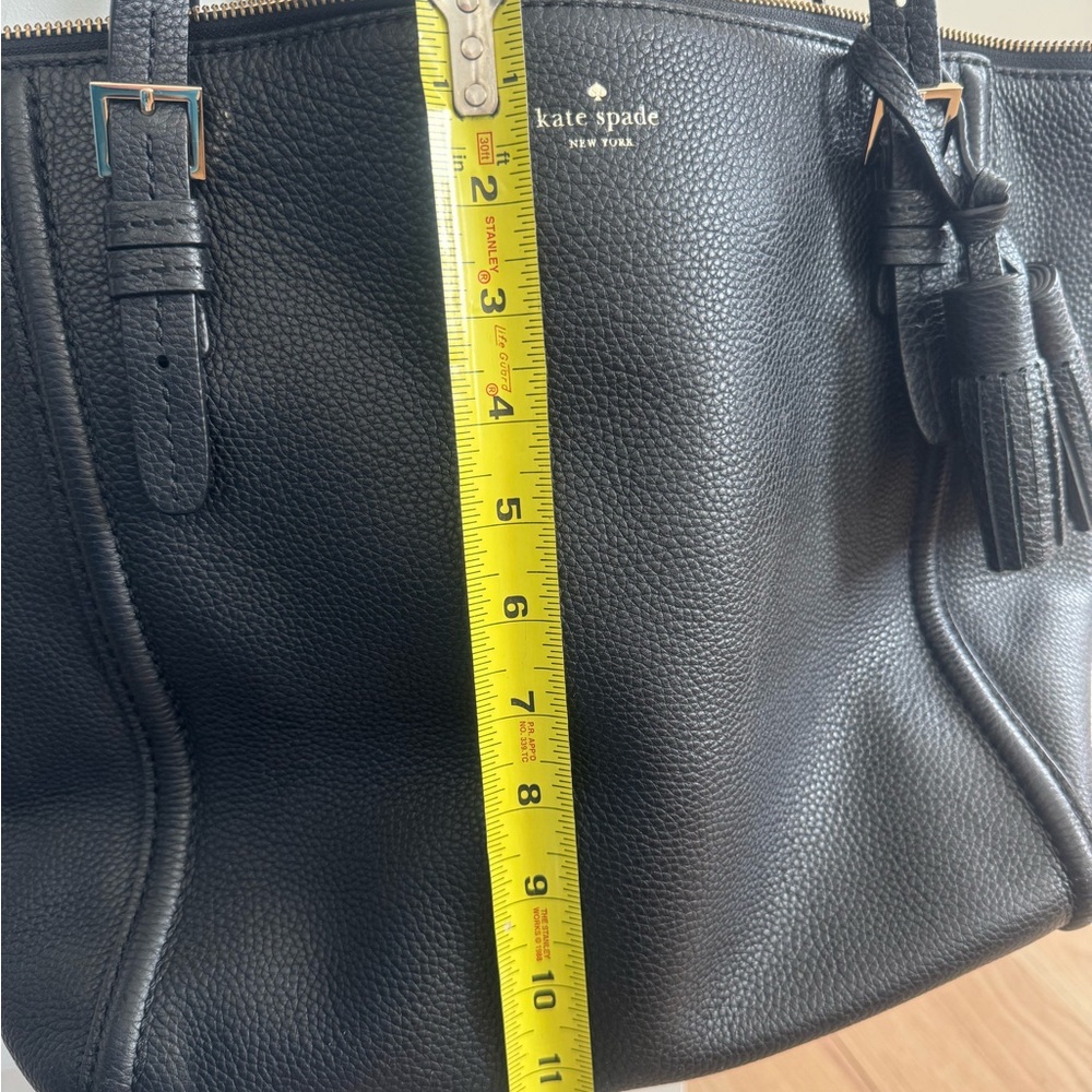 Kate Spade Black Pebbled Leather Tote - Picture 10 of 12
